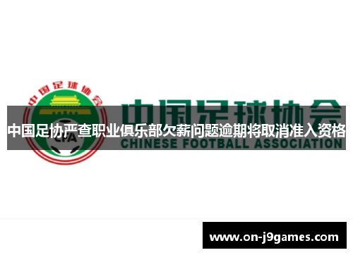 中国足协严查职业俱乐部欠薪问题逾期将取消准入资格